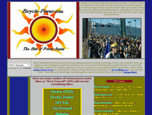 Tablet Screenshot of bicycle-power.com